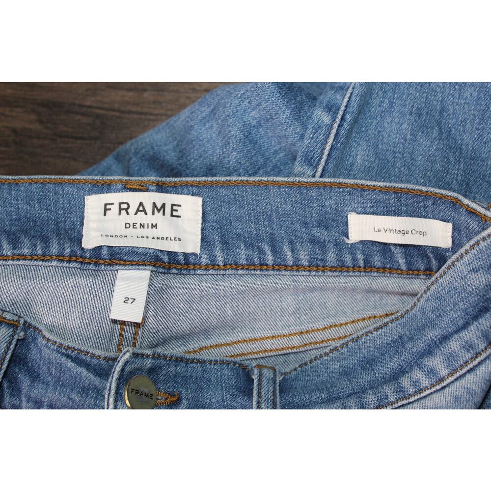 Frame denim Le Vintage crop jeans Webster Wide Leg 27 stone washed - Picture 4 of 6